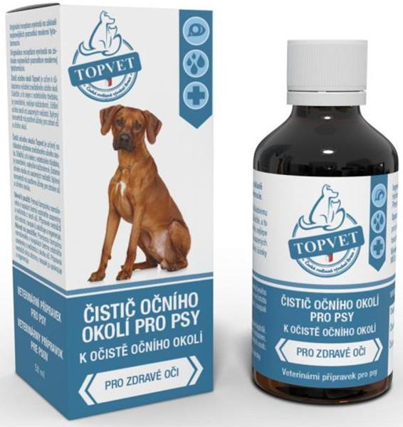 Čistič očního okolí pro psy TOPVET 50ml