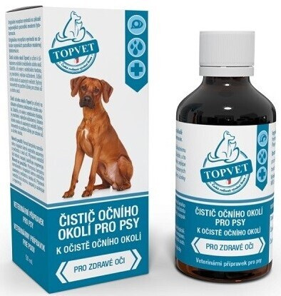 Čistič očního okolí pro psy TOPVET 50ml