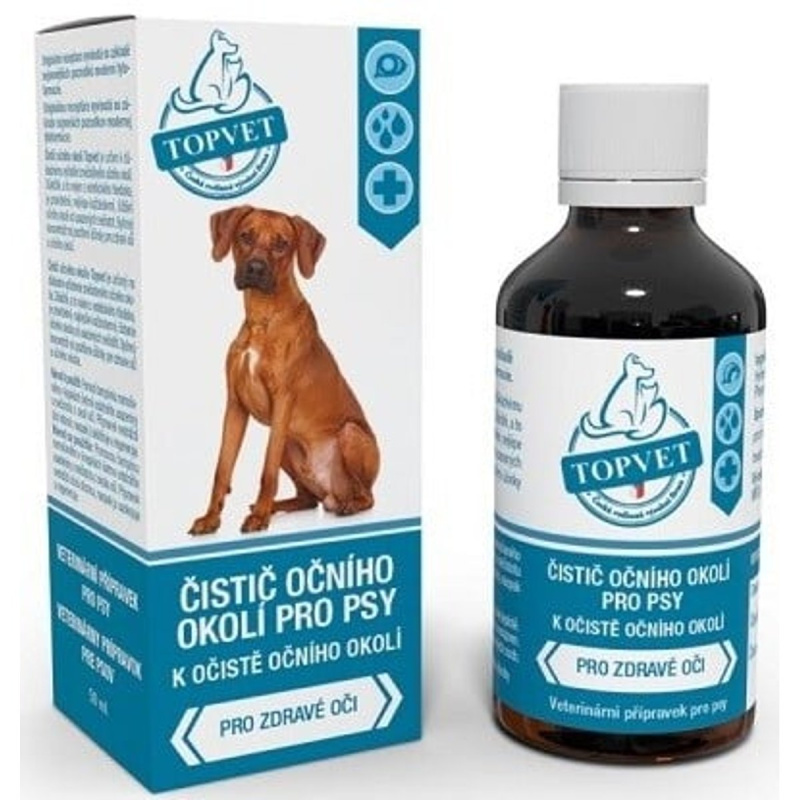 Čistič očního okolí pro psy TOPVET 50ml