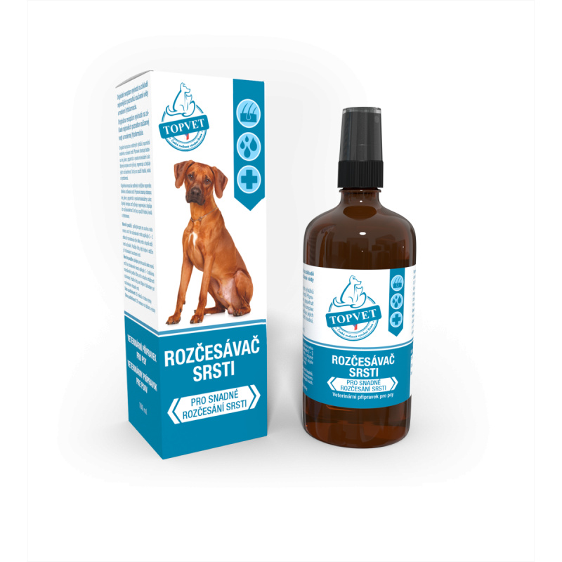 Rozčesávač srsti pro psy TOPVET 200ml