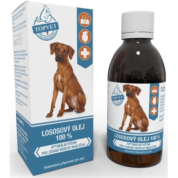 Lososový olej pro psy TOPVET 200ml