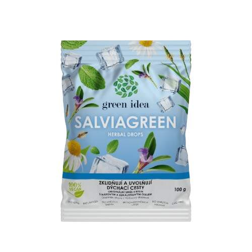 GREEN IDEA Salviagreen Bylinné bonbóny 100 g