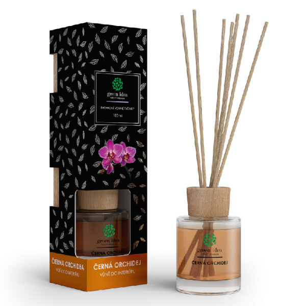 Green idea Ratanové vonné tyčinky Černá orchidej 100 ml