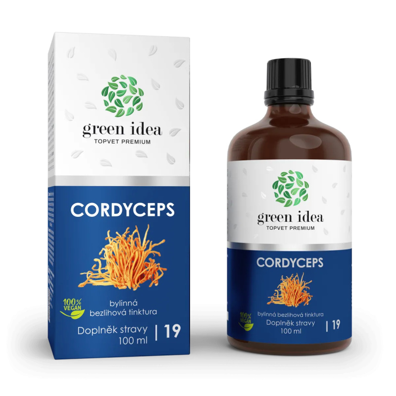 Green idea Cordyceps bezlihový extrakt 100 ml