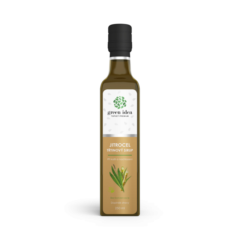 GREEN IDEA Sirup jitrocel třtinový 250 ml
