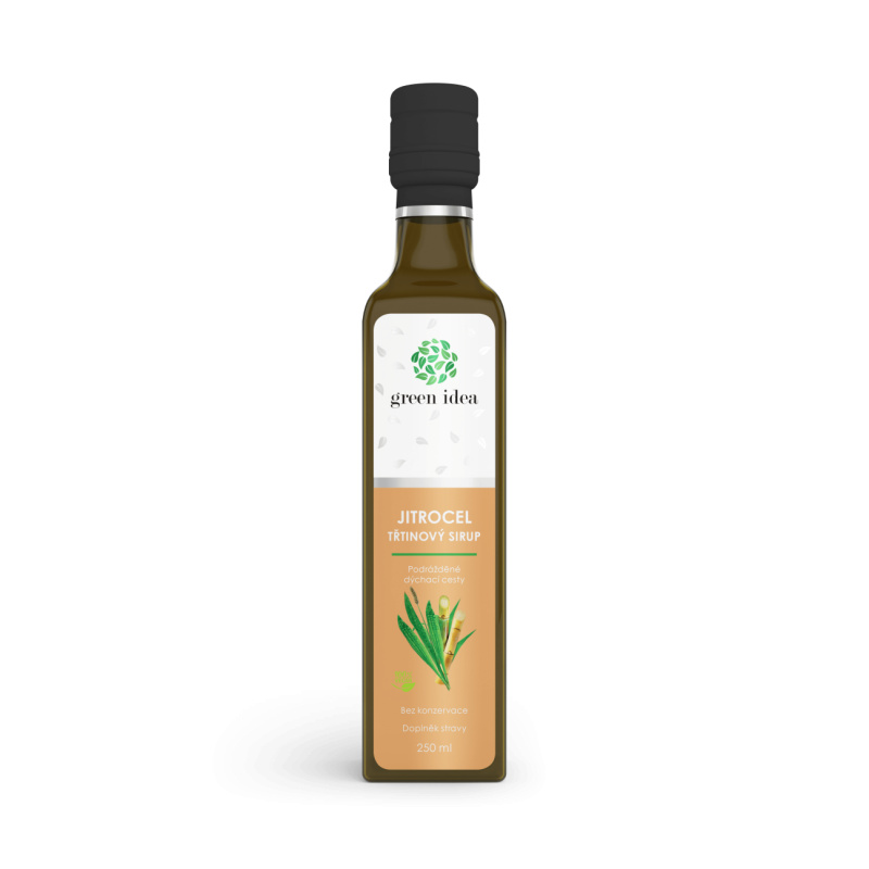 GREEN IDEA Sirup jitrocel třtinový 250 ml