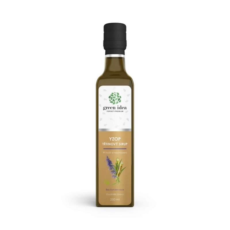 GREEN IDEA Sirup yzopový třtinový 250 ml