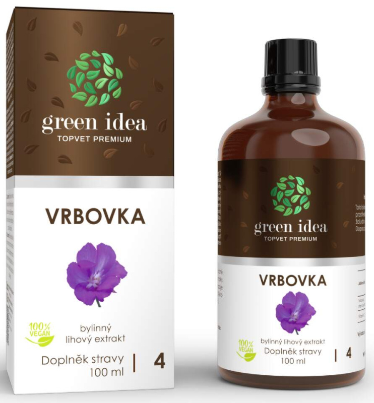 GREEN IDEA Vrbovka bylinný lihový extrakt 100 ml