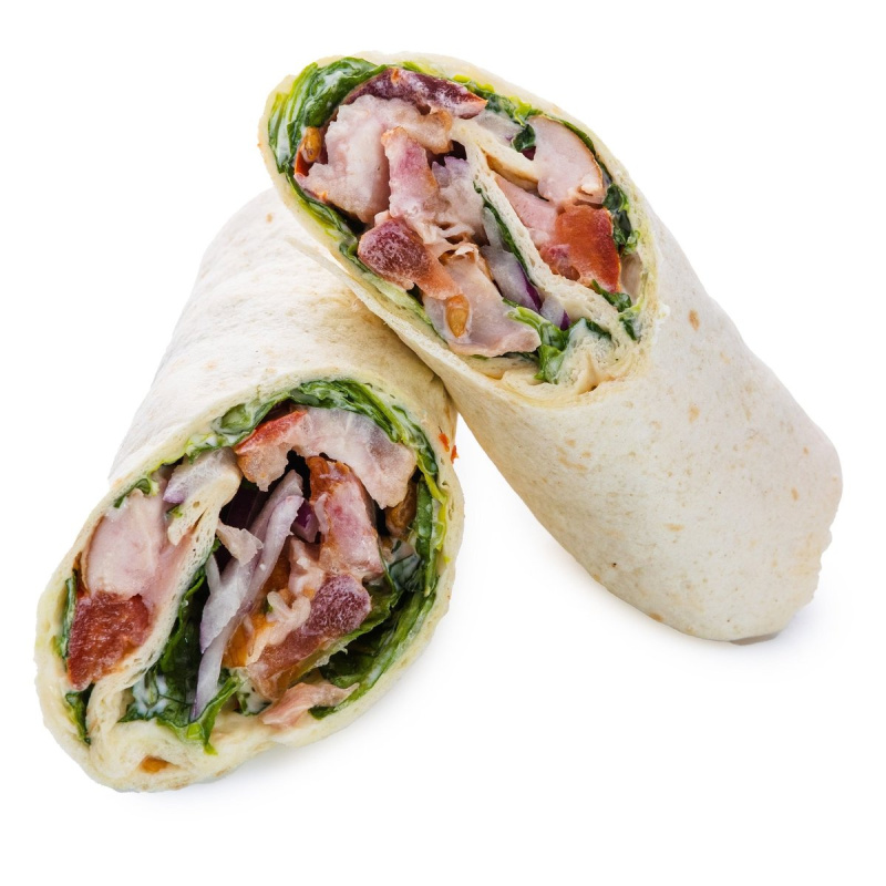 Rohlik.cz Tortilla s uzeným kuřecím masem, chilli majonézou a čerstvou zeleninou