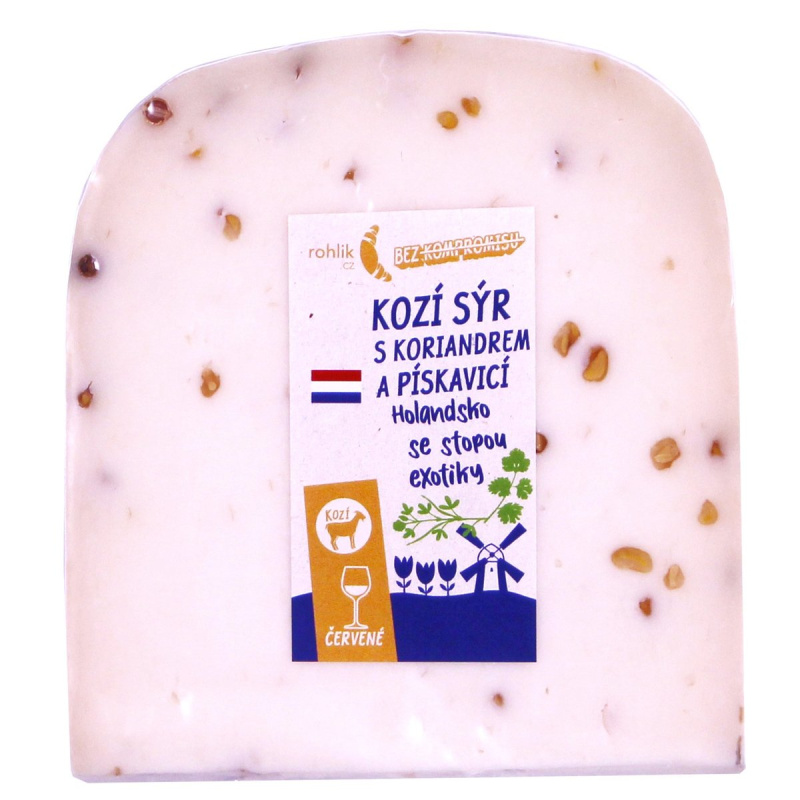 Rohlik.cz Kozí sýr s koriandrem a pískavicí výkroj