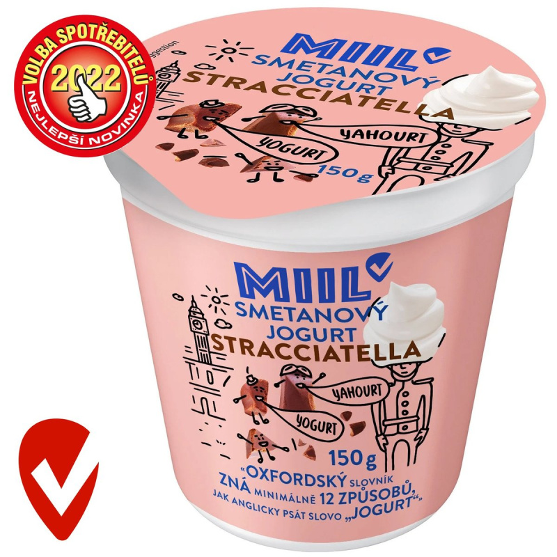 Miil Smetanový jogurt stracciatella