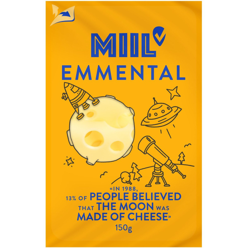Miil Emmental 45% plátky