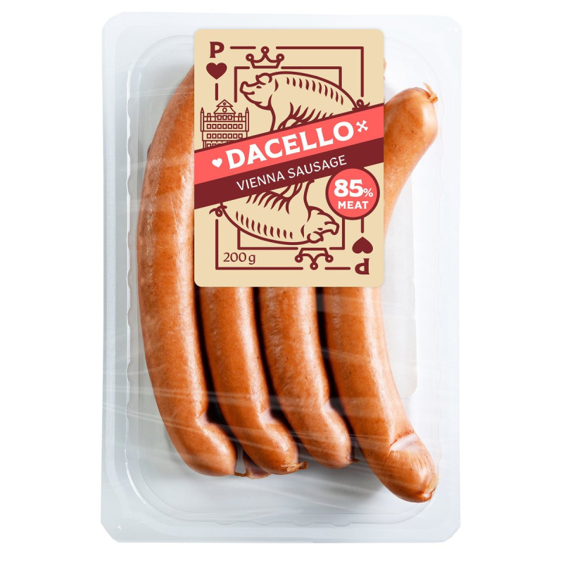Dacello Vídeňské párky 85 %
