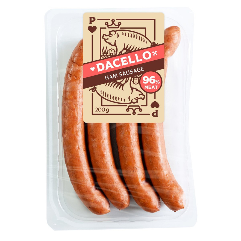 Dacello Šunkové párky 96 %