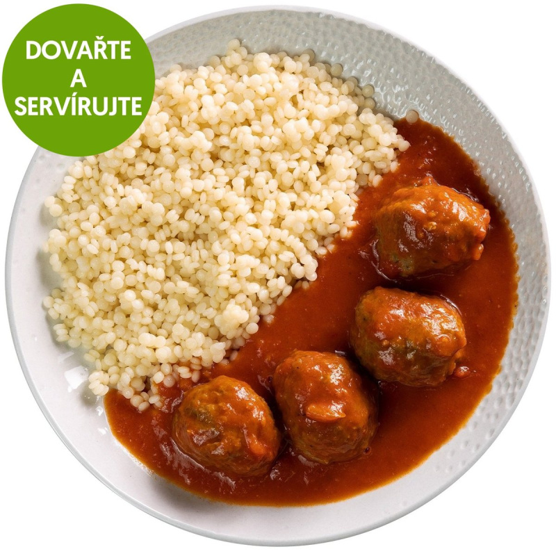 Masové koule s rajčatovou omáčkou a tarhoňou od Petra Bureše
