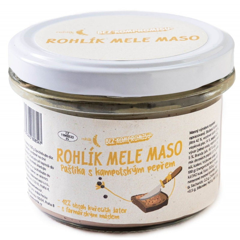 Rohlik.cz Paštika s kampotským pepřem