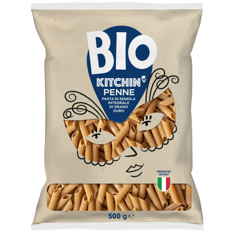 Kitchin BIO Penne rigate N. 144 celozrnné