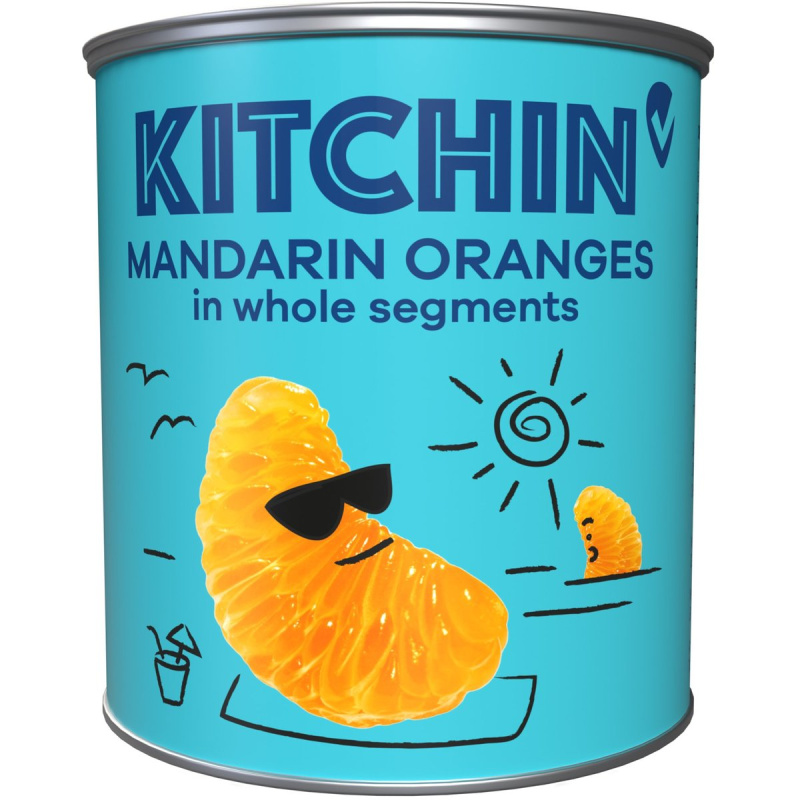 Kitchin Mandarinky v mírně sladkém nálevu, loupané