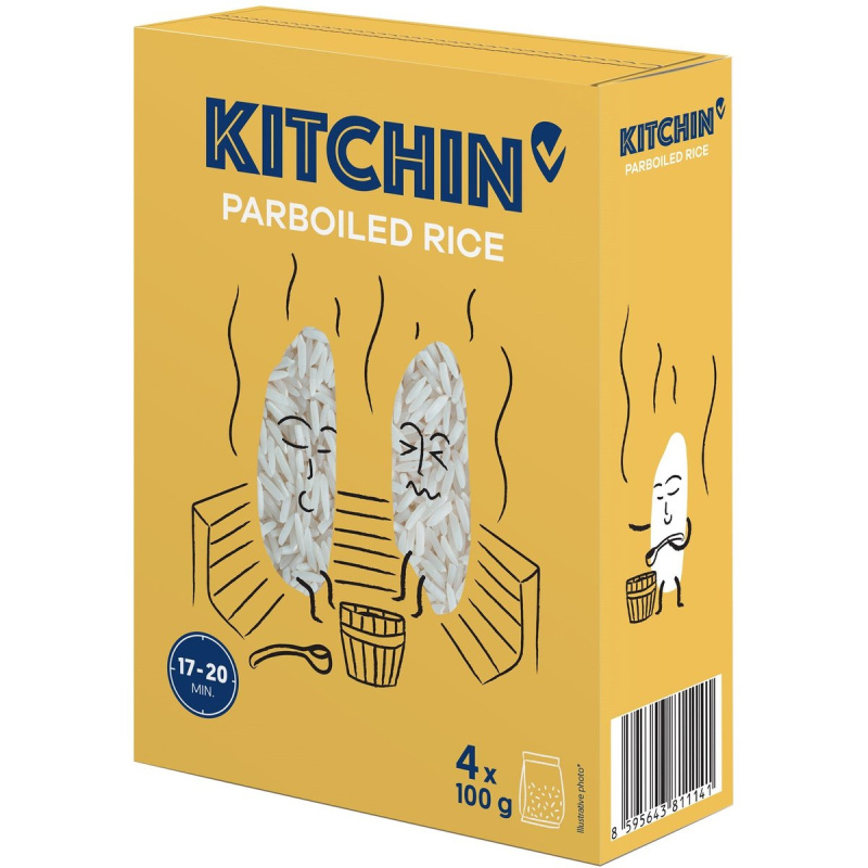 Kitchin Rýže parboiled varné sáčky (4×100 g)