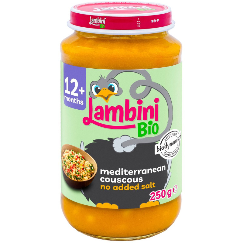 Lambini BIO Demeter příkrm středomořský kuskus