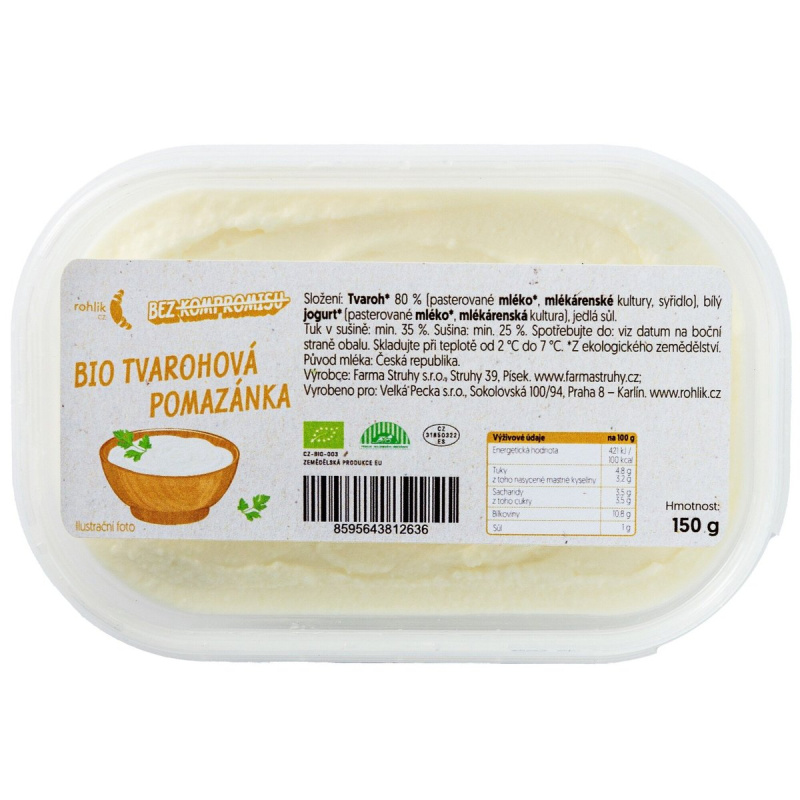 Rohlik.cz BIO Tvarohová pomazánka
