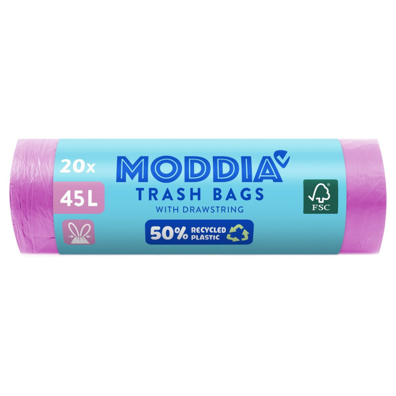 Moddia Odpadkové pytle 45 l se zatahovací páskou