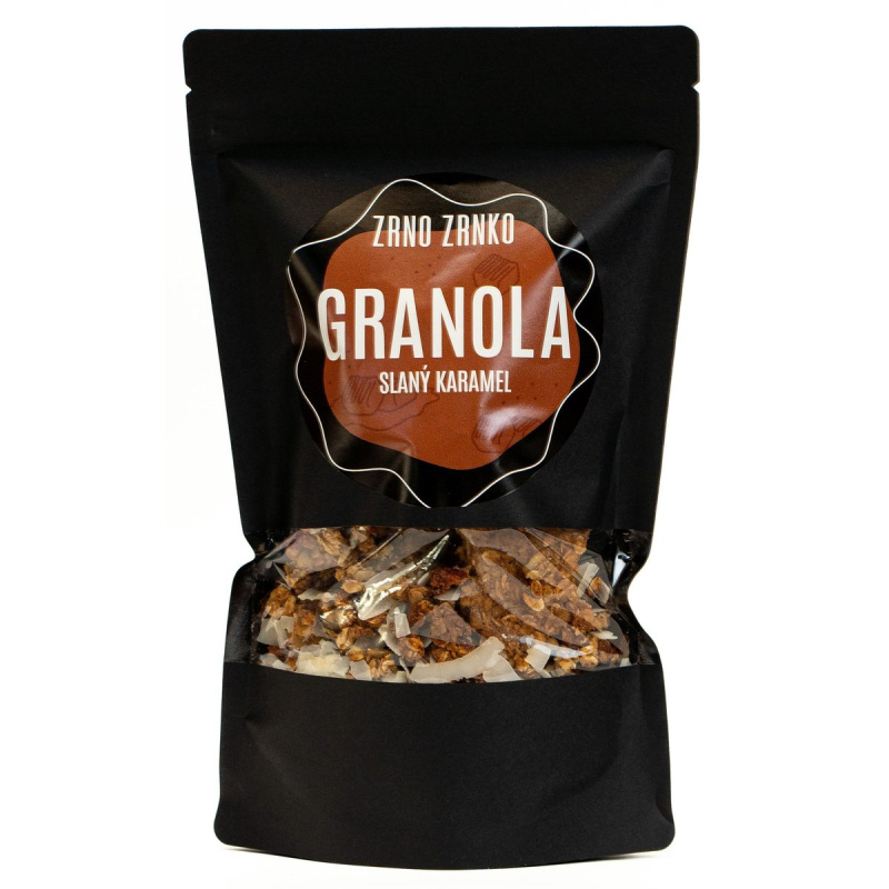 Zrno zrnko Řemeslná granola Slaný karamel