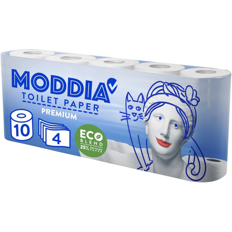Moddia Toaletní papír 4vrstvý, 10 ks