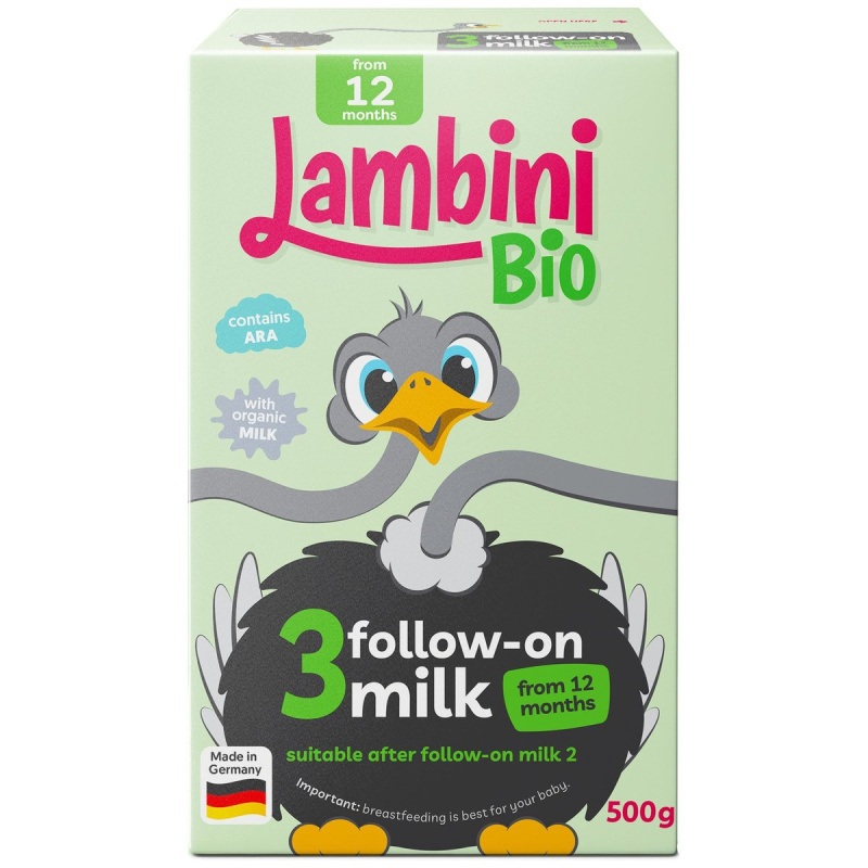 Lambini BIO Pokračovací mléčná kojenecká výživa 3