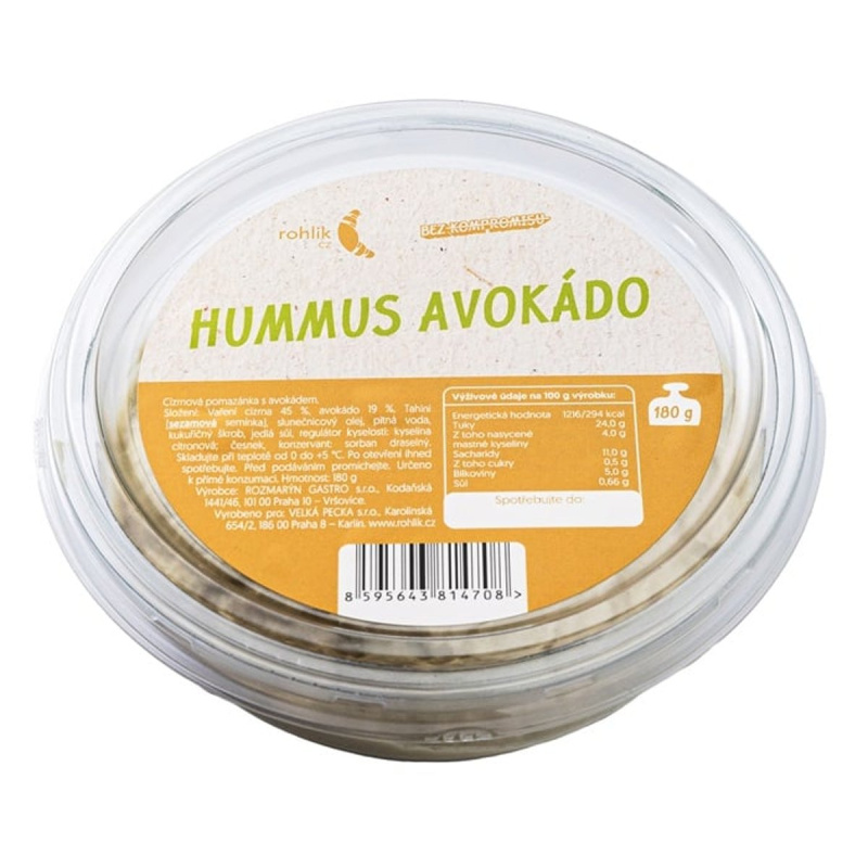 Rohlik.cz Hummus avokádo