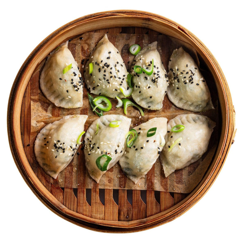 Veganské tofu špenátové knedlíčky z Dim Sum Spot
