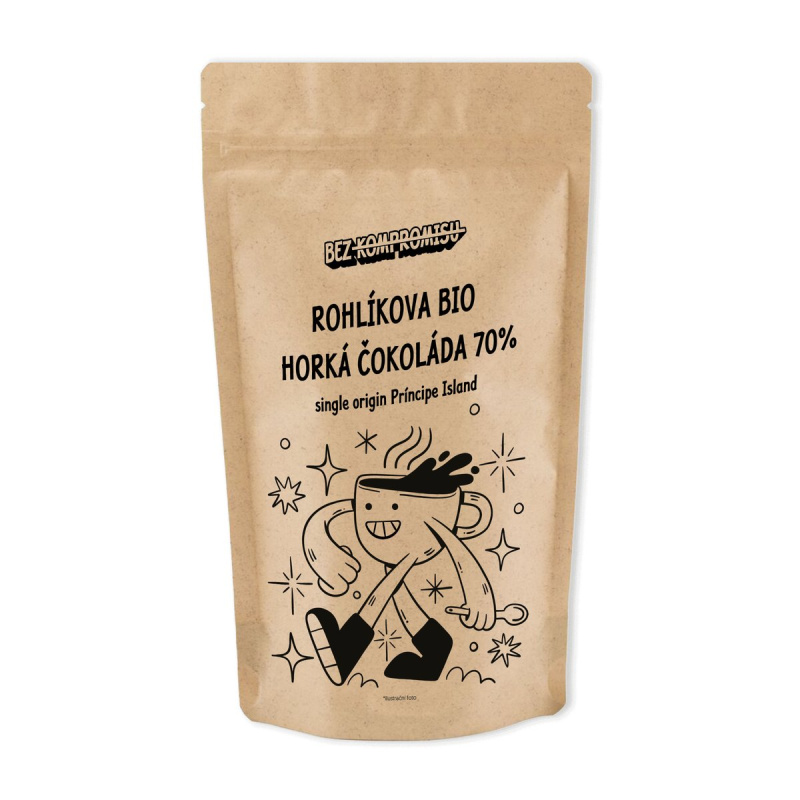 BEZ KOMPROMISU Rohlík. cz Rohlíkova bio Horká čokoláda – Single origin 70%