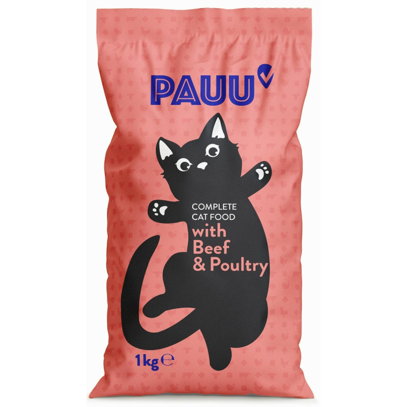 Pauu Granule s hovězím a kuřecím pro kočky