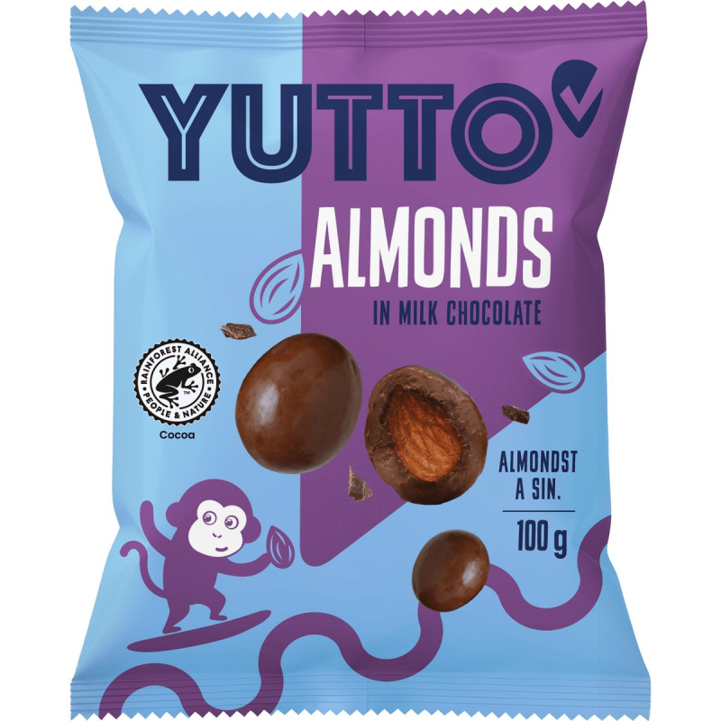 Yutto Mandle v mléčné čokoládě