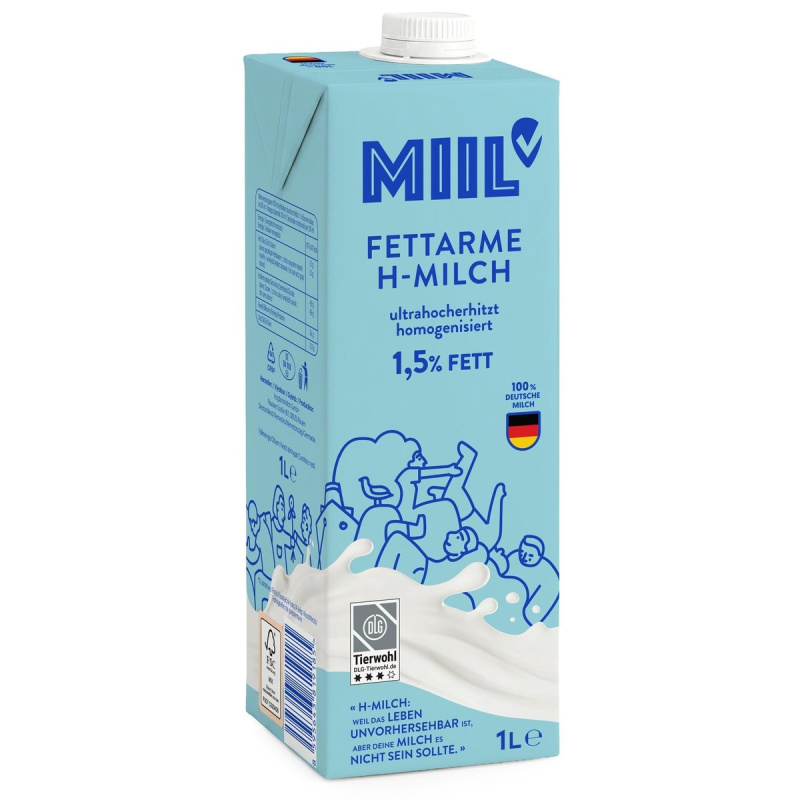 Miil UHT trvanlivé mléko polotučné 1,5%