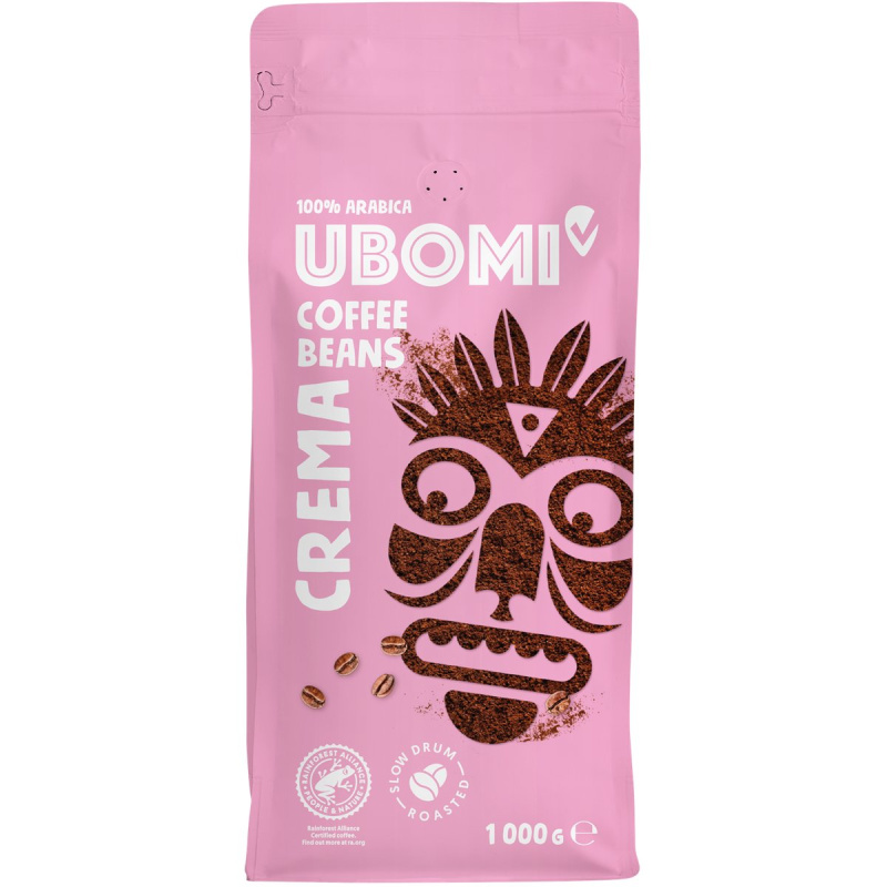Ubomi Caffe Crema 100% Arabica zrnková káva