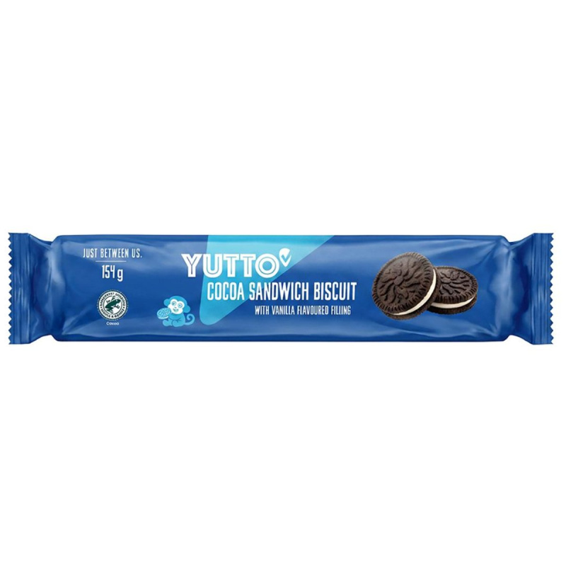 Yutto Kakaové sušenky s vanilkovou náplní