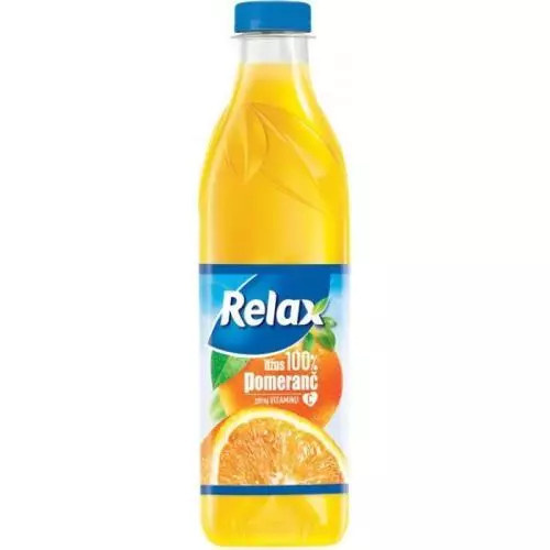 Relax 100% pomeranč 1L PET