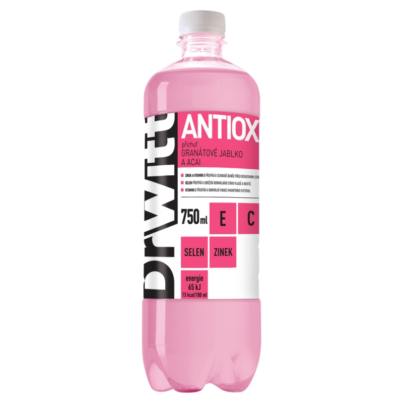 DrWitt ANTIOX vitamínová voda 0,75l PET