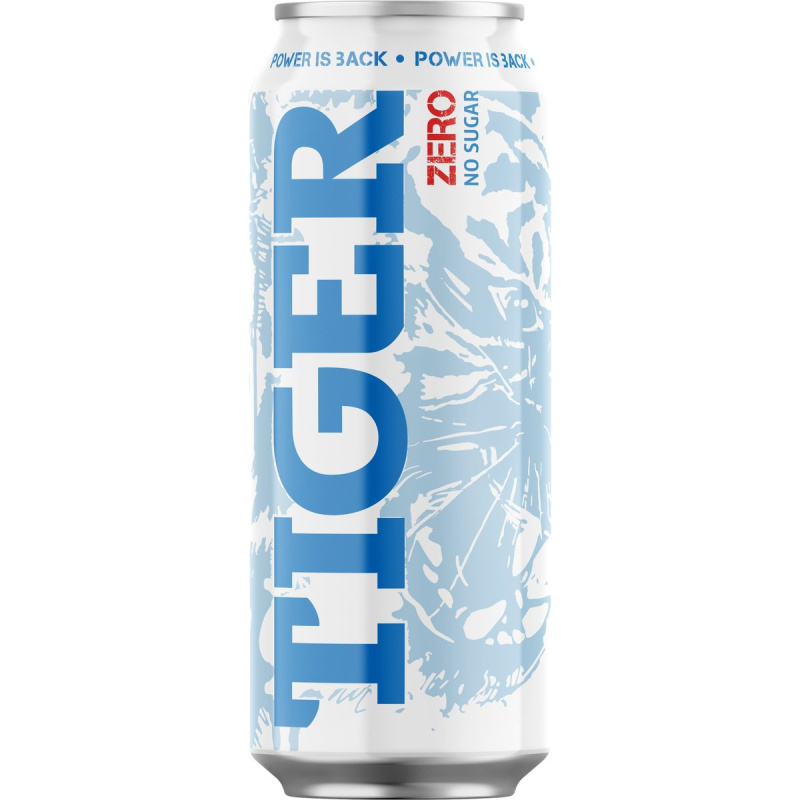 Tiger Energy drink Zero plech