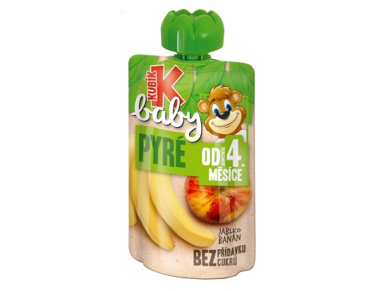 Kubík baby kapsička 100g jablk banán