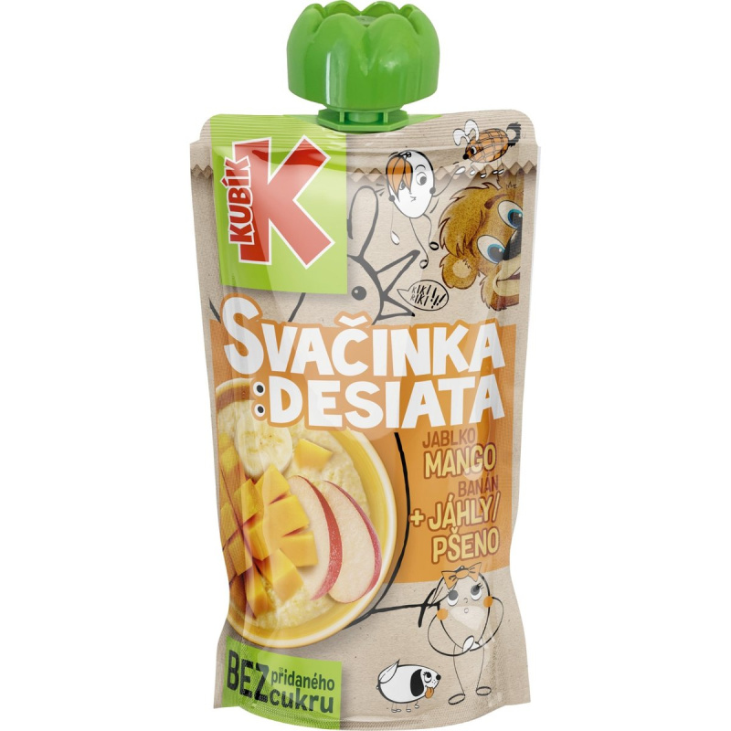 Kubík Svačinka mango, jablko, banán + jáhly