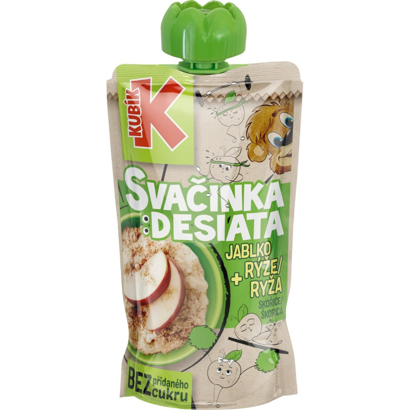 Kubík Svačinka jablko, skořice + rýže