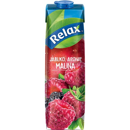 Relax Nektar jablko aronie malina 12 x 1 l