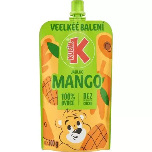 Kubík Velké balení ovocná kapsička jablko a mango