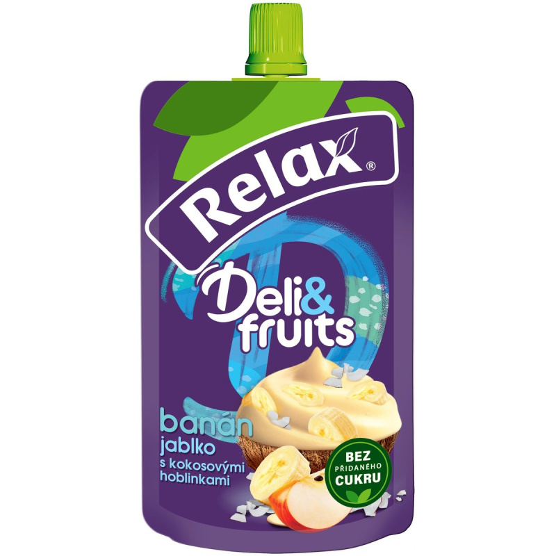 Relax Deli & Fruits kapsička banán, jablko a kokos