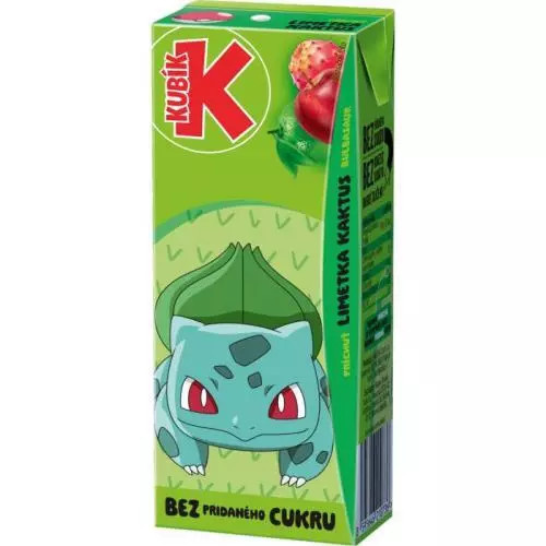 Kubík pokémon kaktus limetka 0,2L