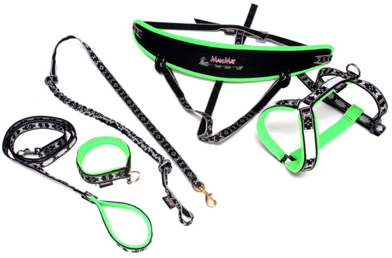 ManMat CANICROSS sada krátká krk 33–36 cm (XXS) zelená