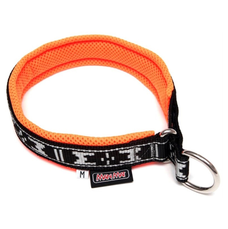 MANMAT Polstrovaný obojek pro psy oranžová 1 ks, Velikost: EXL