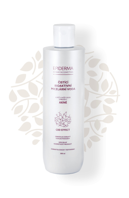 Epiderma CBD Bioaktivní micelární voda na akné, 300ml